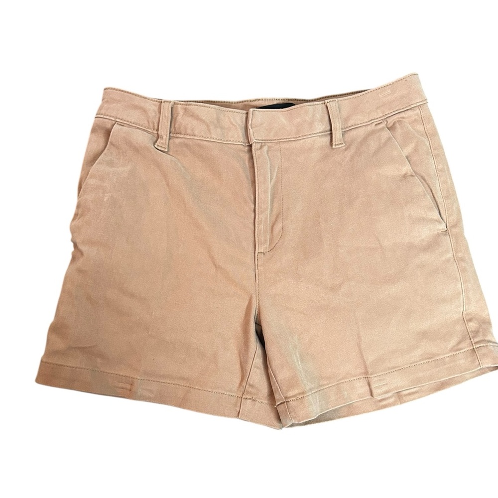 Banana Republic Boyfriend Chino Shorts Womens Adult Size 6 Beige Cotton